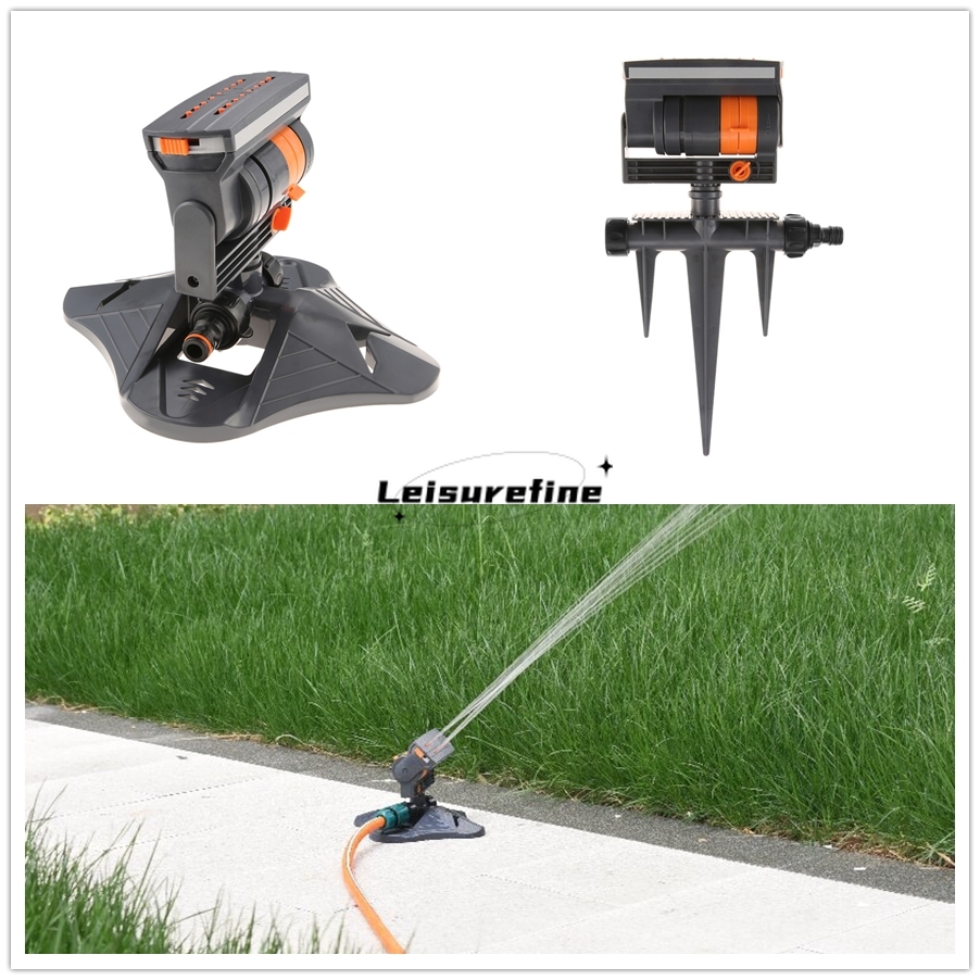 Smart Garden Sprinkler System - 自動庭園スプリンクラー スイング調整可能な流量 大範囲灌漑散水システム 回転式芝生庭屋外植栽用