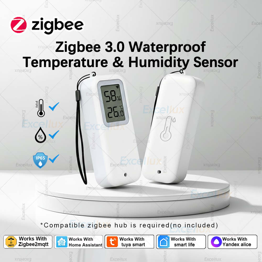 Smart Garden Arduino - Zigbee 3.0 温度&湿度センサー、IP65防水、Tuya Smart Life 屋内屋外スマートホームセンサー