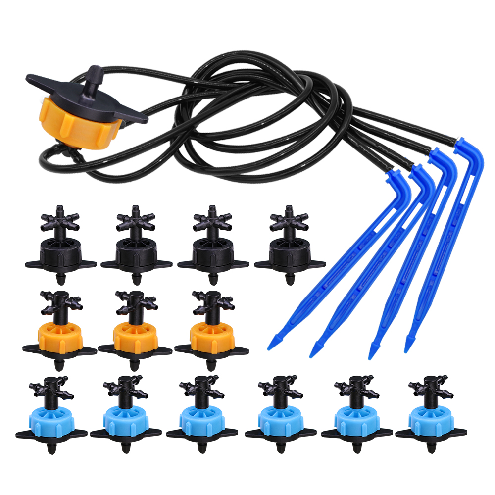 Smart Garden Sprinkler System - 10 セット 2/4/8L/H ベンドアロードリップセット 4 ウェイ