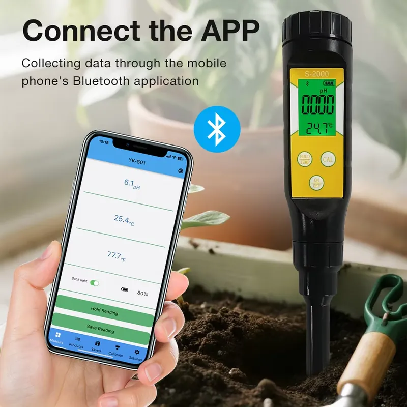 WAP01スマート土壌pHメーター、高精度温度酸性度測定（0 - Smart Gardening のレビューと価格