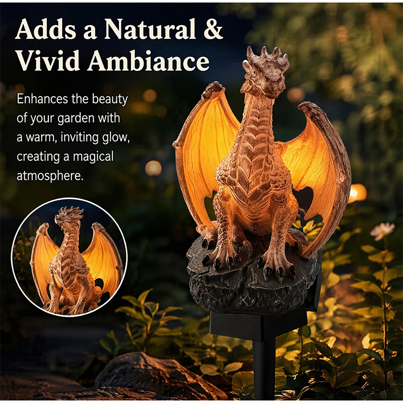 ドラゴンレガシーゴールデンエンバーエディションソーラーガーデ - Smart Garden Ornaments のレビューと価格