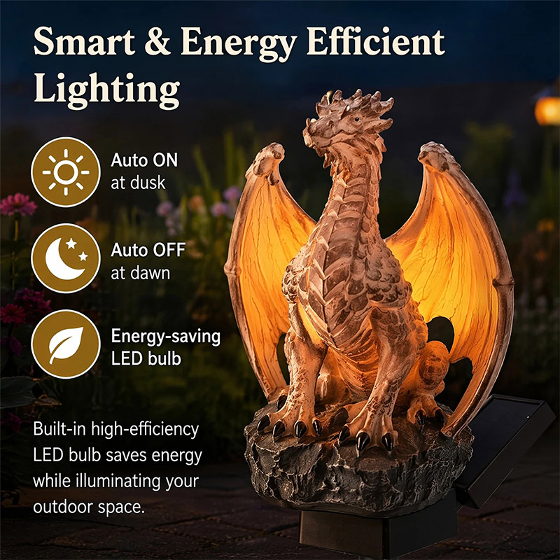 ドラゴンレガシーゴールデンエンバーエディションソーラーガーデ - Smart Garden Ornaments のレビューと価格