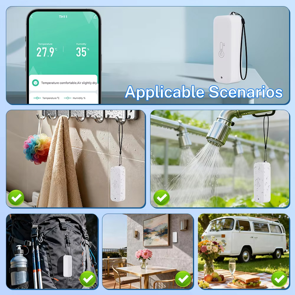 IP65 防水 Tuya WiFi 屋外温度湿度センサー ス - Smart Garden Arduino のレビューと価格