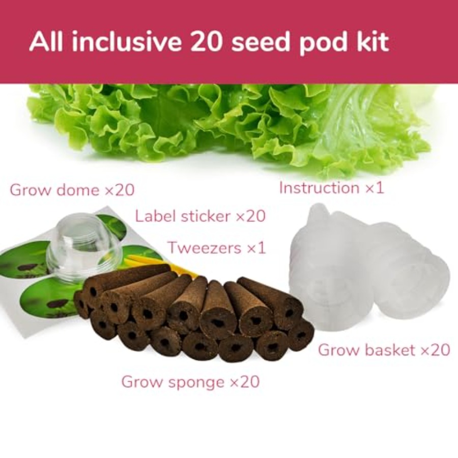 20ポッド種子キット レタス サラダ グリーン (エアロガー - Aerogarden Seed Pod のレビューと価格