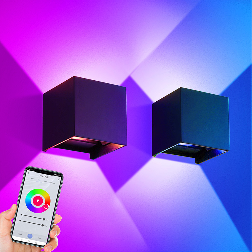 12 ワット LED 屋外ウォールライト RGBCCT 調光 - Smart Garden Arduino のレビューと価格
