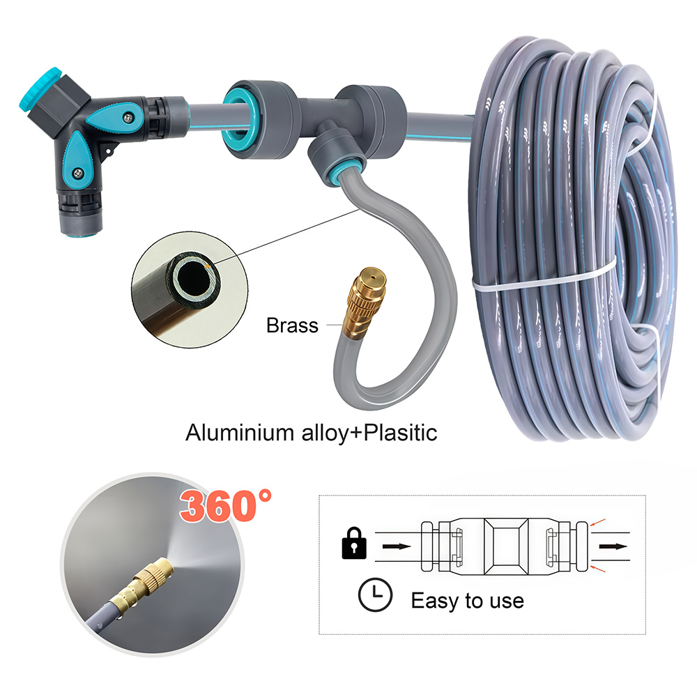 3/8インチPEホース フレキシブル360 °   曲げ調整 - Smart Garden Sprinkler System のレビューと価格