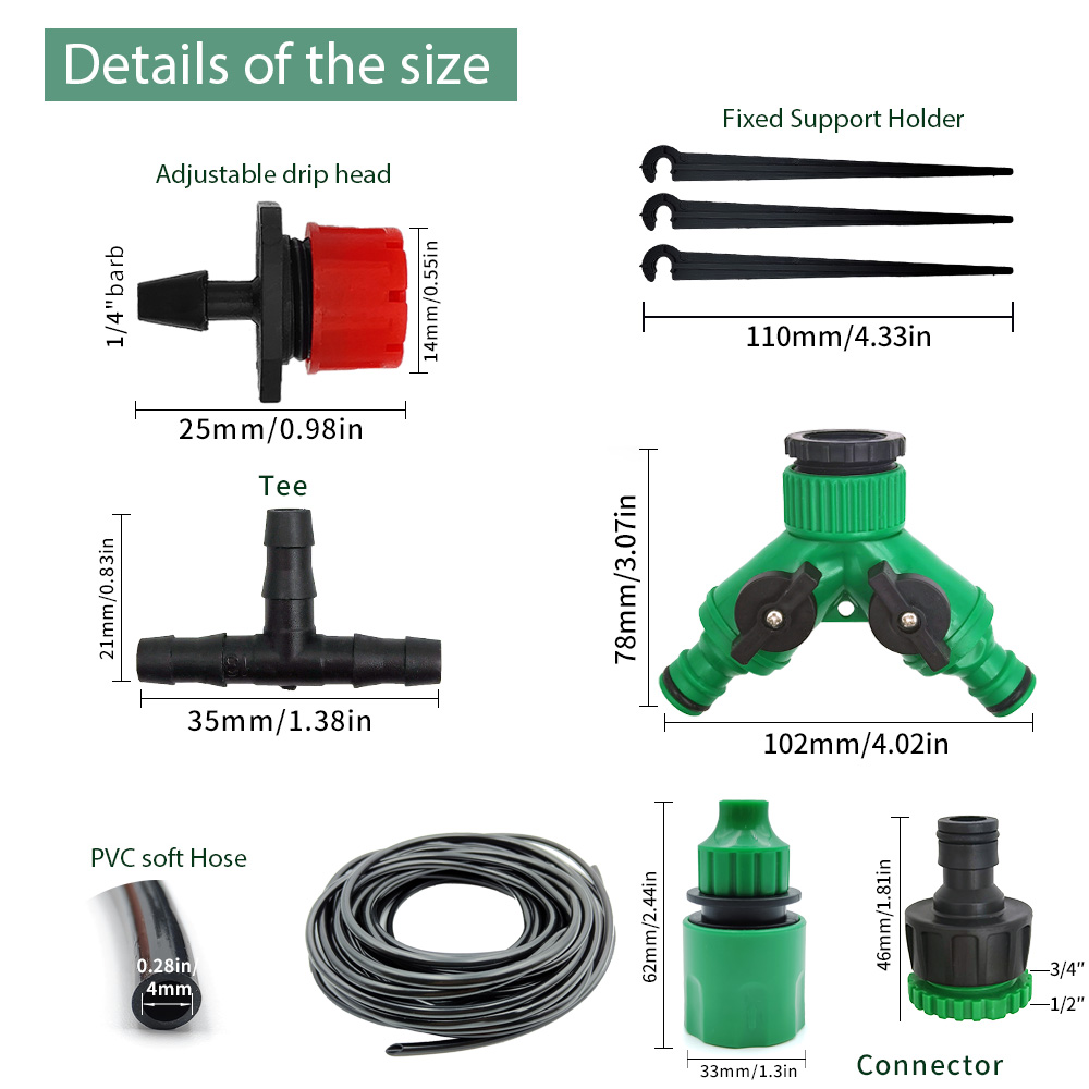 調整可能な再利用可能な温室キット,灌漑システム,ガーデンホー - Smart Garden Sprinkler System のレビューと価格