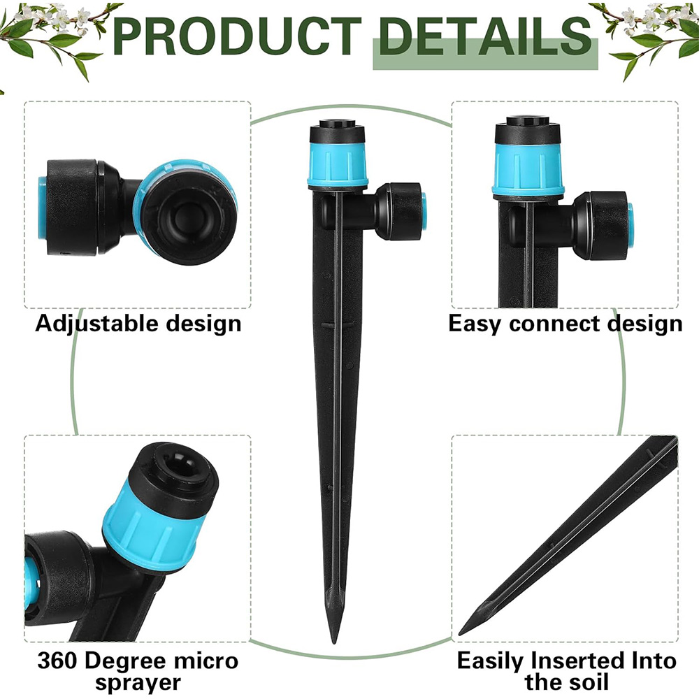 3/8インチ バブラーガーデン灌漑システム 9/12mm P - Smart Garden Sprinkler System のレビューと価格