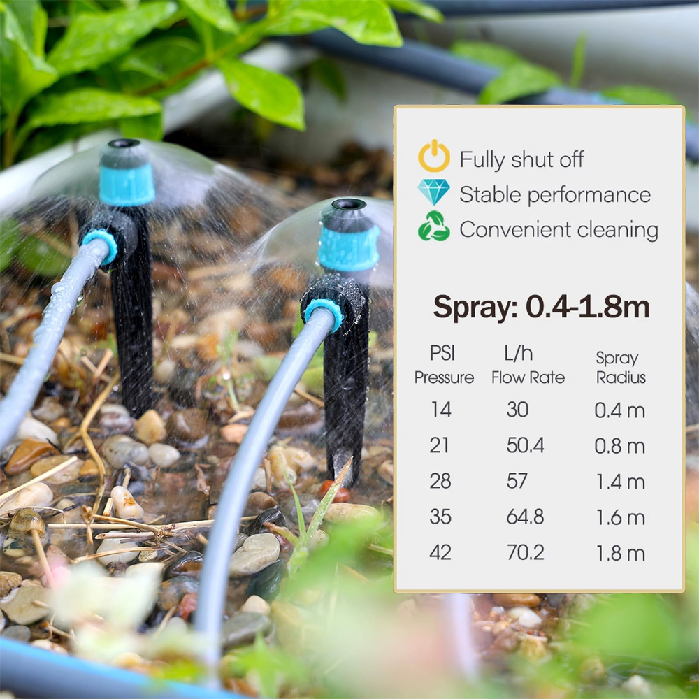3/8インチ バブラーガーデン灌漑システム 9/12mm P - Smart Garden Sprinkler System のレビューと価格