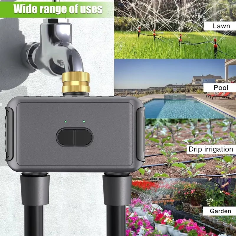 WAP01 WiFiアプリ制御 デュアルホース水タイマー ス - Smart Gardening のレビューと価格