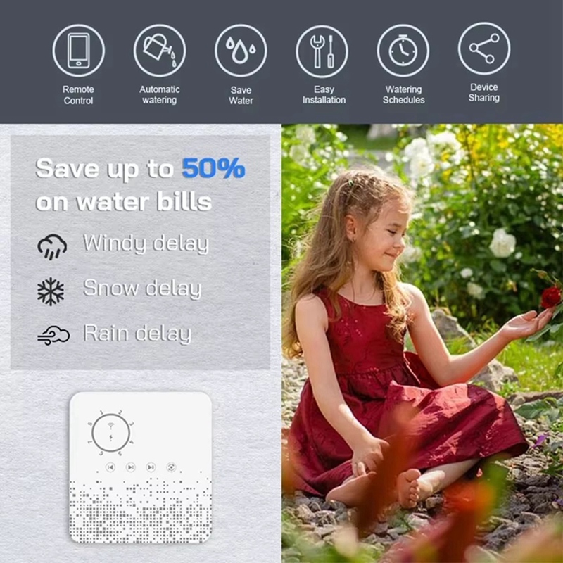 Tuya WiFi スマートスプリンクラーコントローラー 8 - Smart Garden Watering のレビューと価格