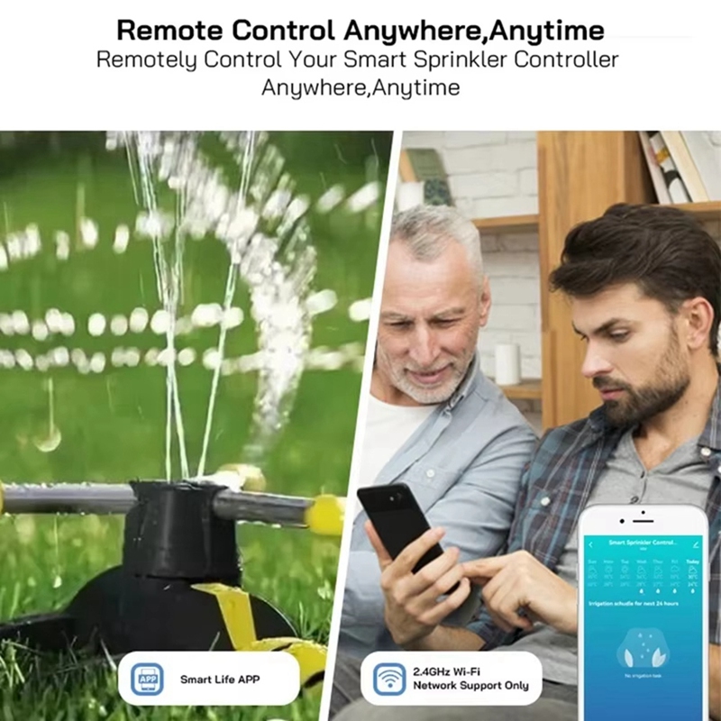 Tuya WiFi スマートスプリンクラーコントローラー 8 - Smart Garden Watering のレビューと価格