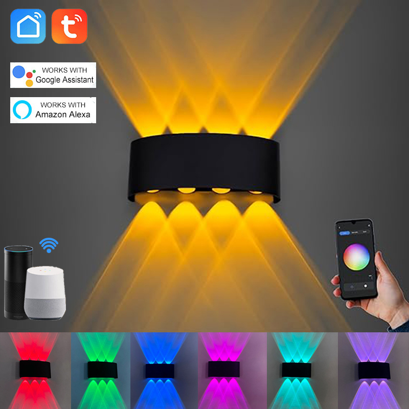 Tuya上下調光ウォールライト スマートライフアプリ RGB - Smart Garden Arduino のレビューと価格