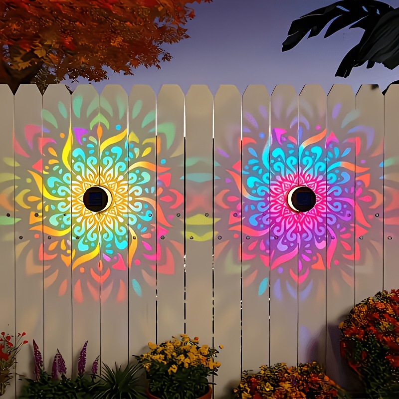 ソーラーLEDウォールライトマンダラプロジェクションランタン - Smart Garden Ornaments のレビューと価格