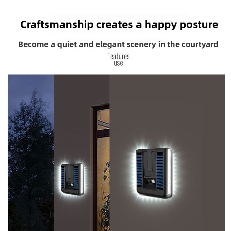新しいスマート屋外折りたたみソーラーウォールランプヨーロピア - Smart Garden Is のレビューと価格