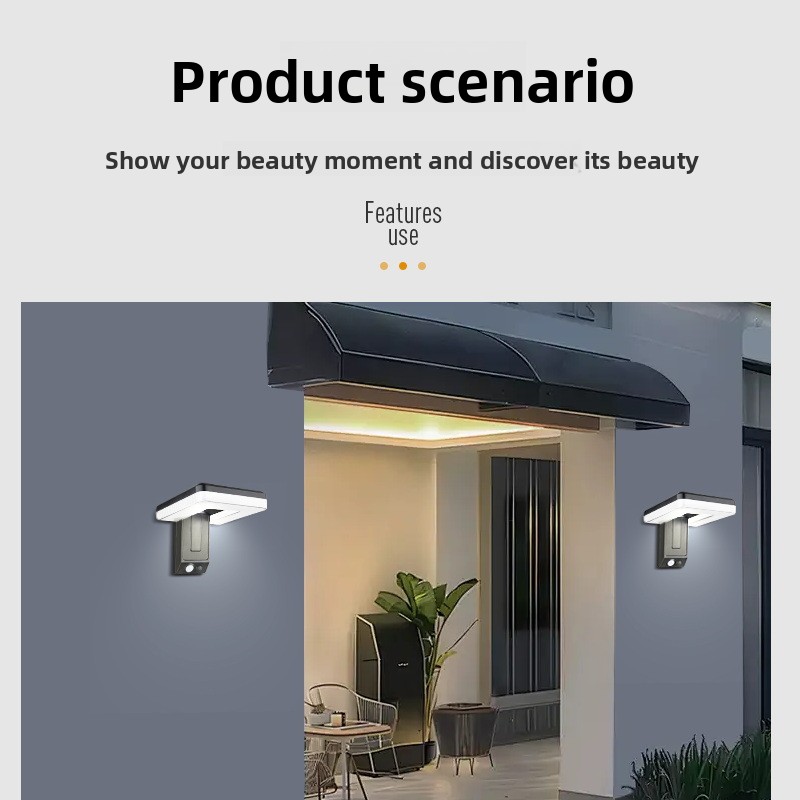 新しいスマート屋外折りたたみソーラーウォールランプヨーロピア - Smart Garden Is のレビューと価格